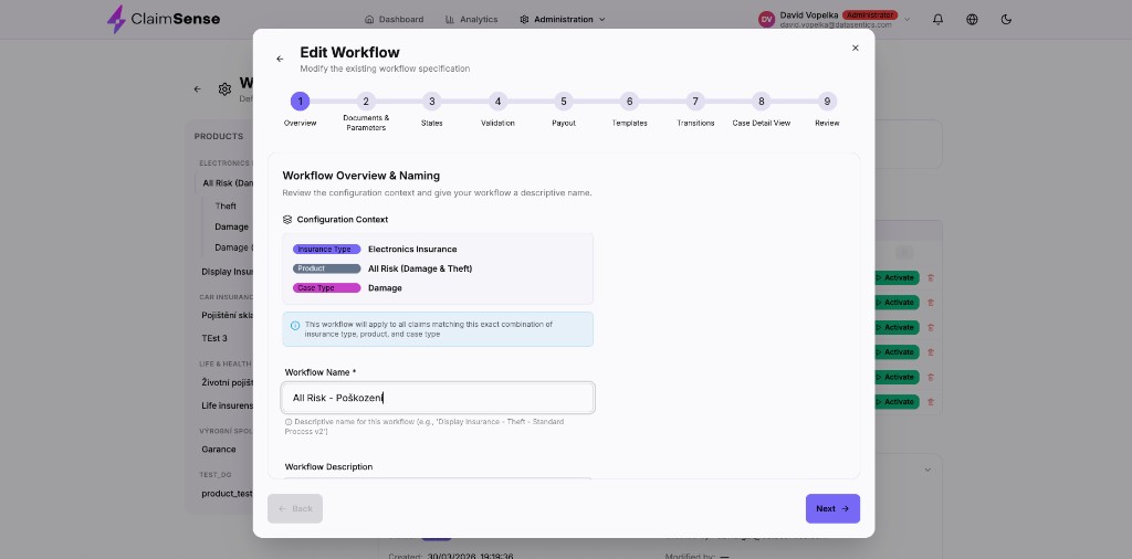 Workflow configuration context and naming