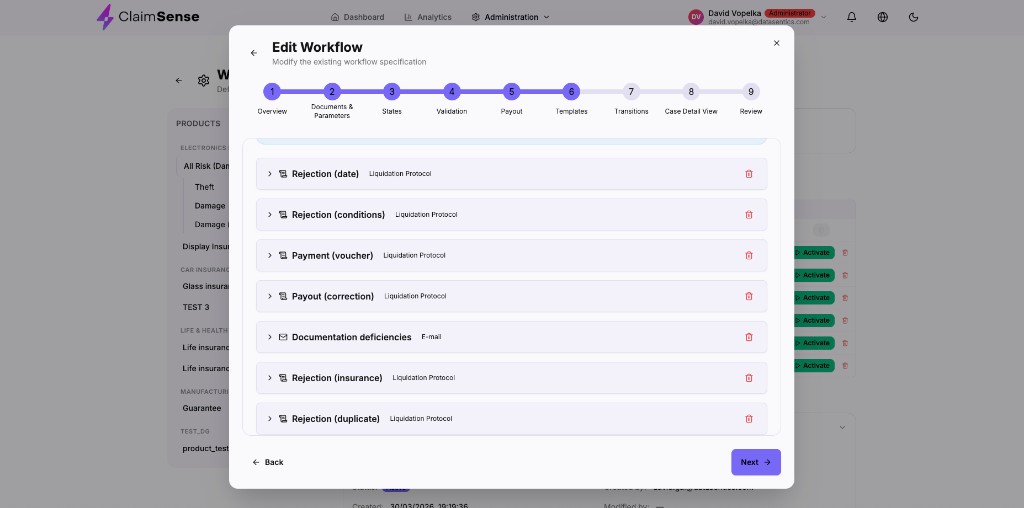 Workflow resolution templates